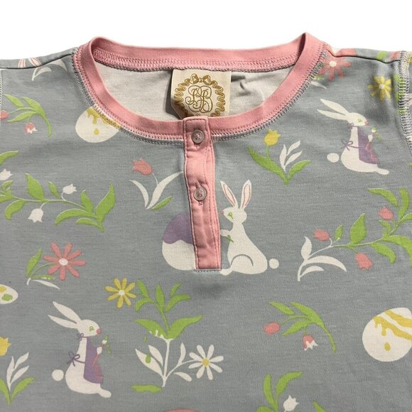 The Beaufort Bonnet Company TBBC Sz 8 Pima Cotton Easter Bunny Pajamas - Picture 4 of 9